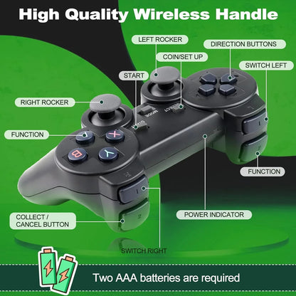 New 2.4G Wireless Controller Gamepad 4K Ultra HD Retro Game Stick