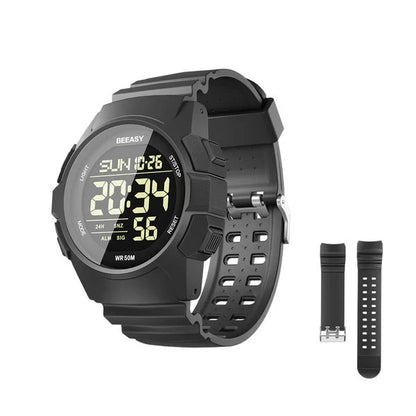 Beeasy AW03 Men's Waterproof Sports Digital Watch with Stopwatch Countdown