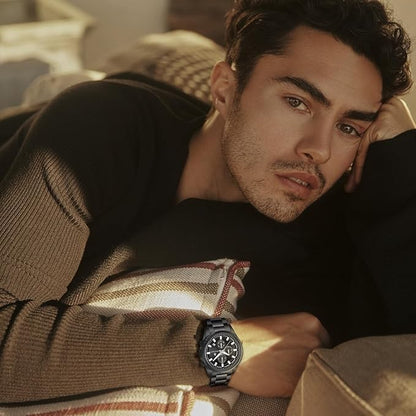 BENYAR AKNIGHT Men's Watches 45mm Big Face, Waterproof Chronograph Black