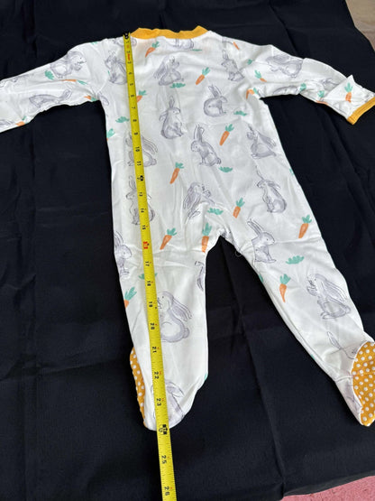 Baby Girls Easter Infant Footies Romper