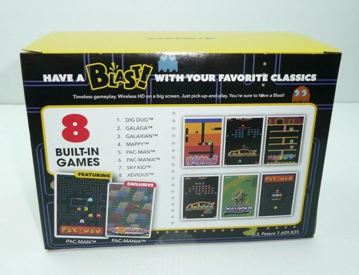 Bandai Namco Flashback Blast PAC-MAN 8 Built-In Games Retro Classic HDMI Pacman