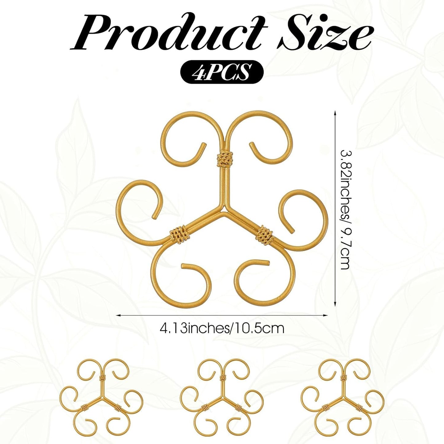 4 Pcs Stem Supports for Indoor Plants Plant Accessories Indoor Plant Stabilizer