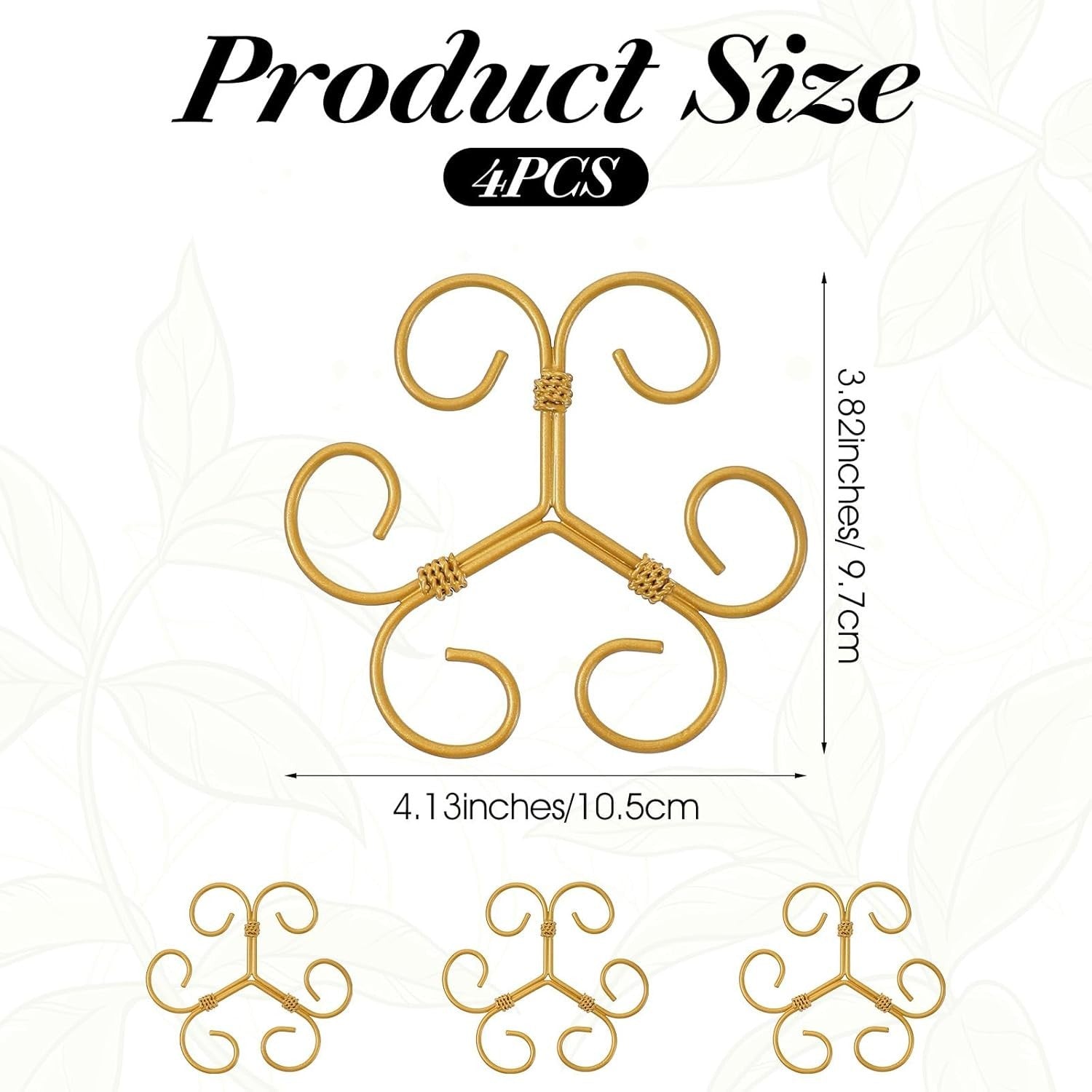 4 Pcs Stem Supports for Indoor Plants Plant Accessories Indoor Plant Stabilizer