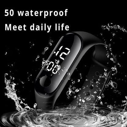 Fashion Digital LED Sports Watch Unisex Silicone Band Wrist Watches Men Women