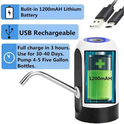 Automatic Universal Electric Water Dispenser Pump 5 Gallon USB Bottle Switch