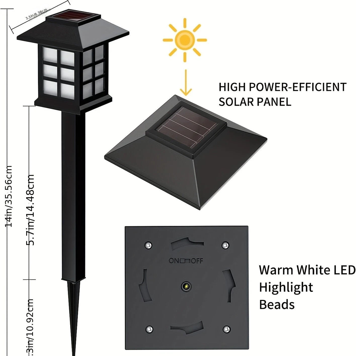 Brand New Solar LED Lights, Outdoor, Landscape or Pathway Yard, 8 pack