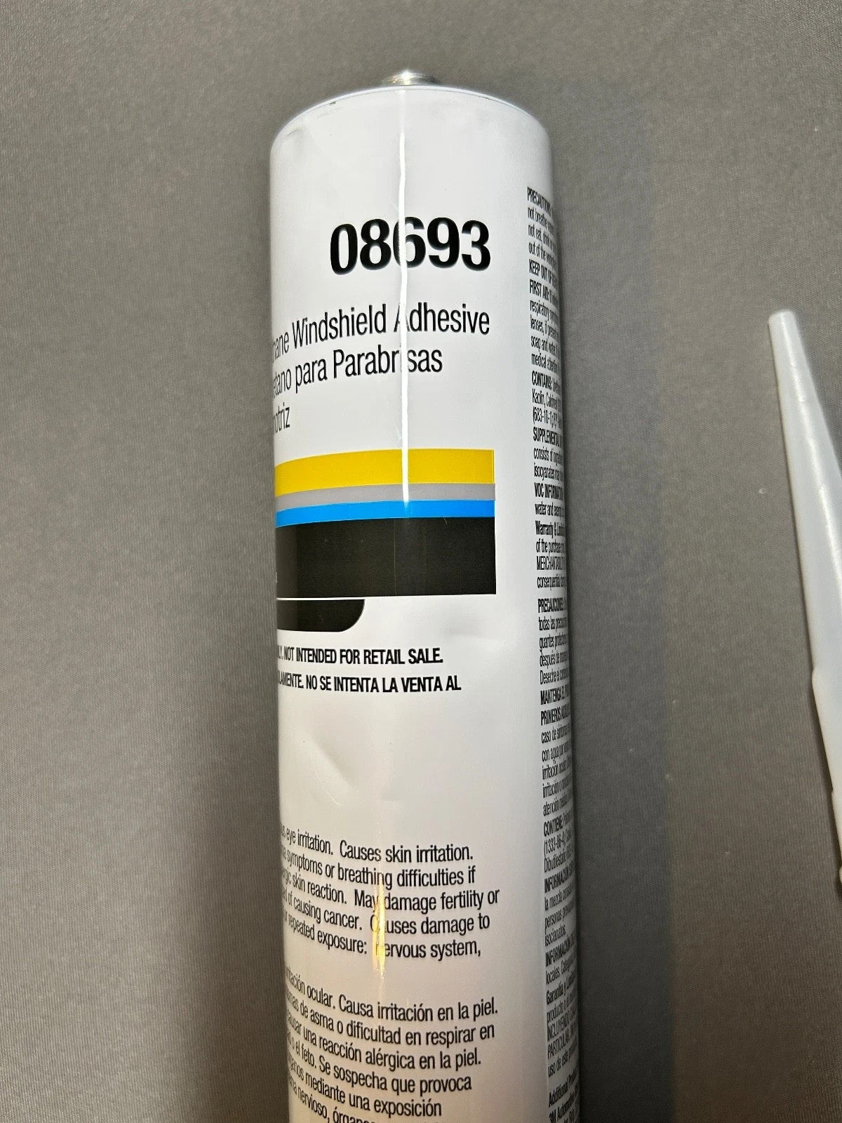 10.5 oz Cartridge 3M Urethane Auto Glass Windshield Bonding Adhesive Black 08693