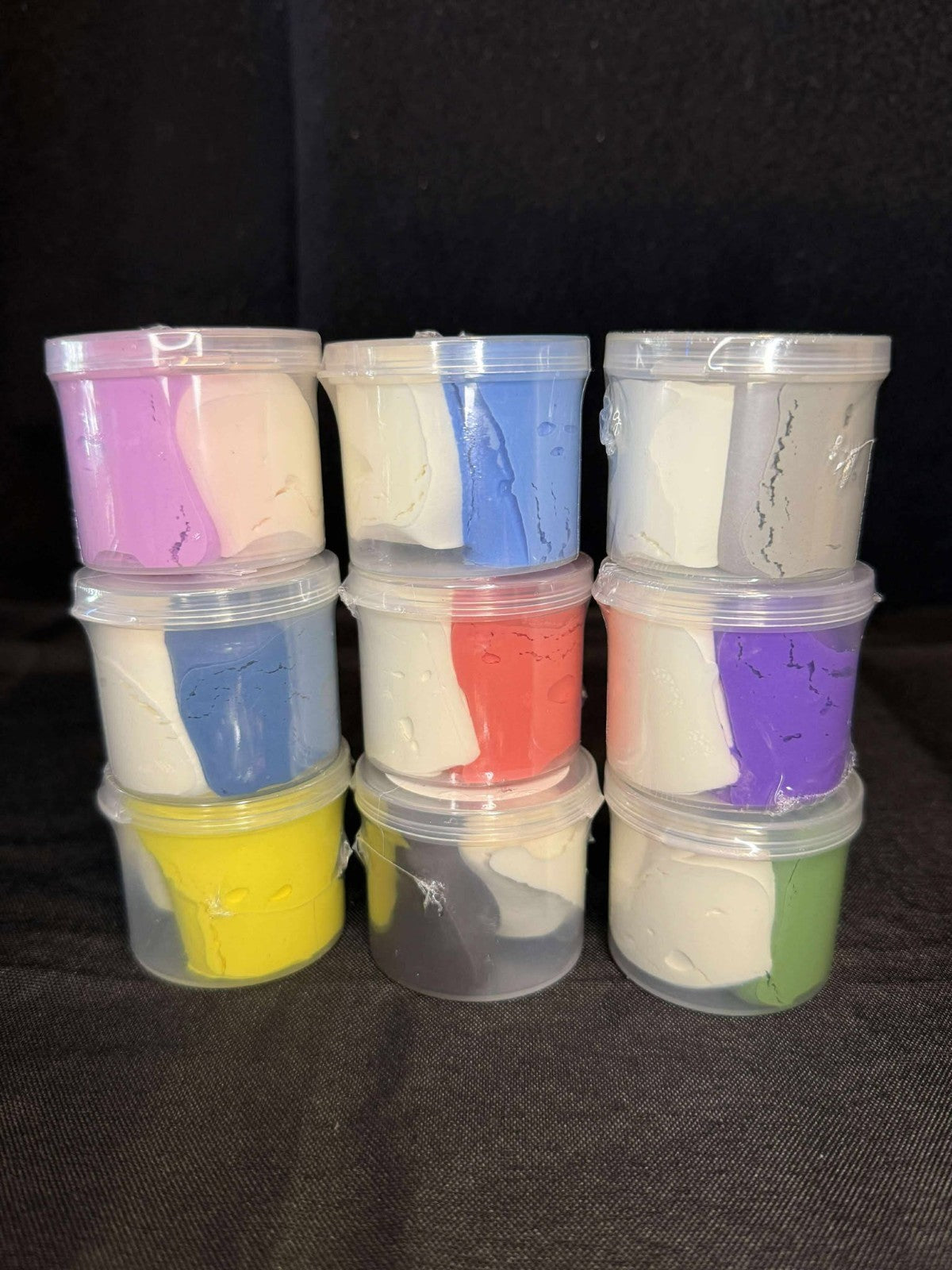 Butter Slime Kit Two-Toned 9 Packed for Kids Party Favors Toys