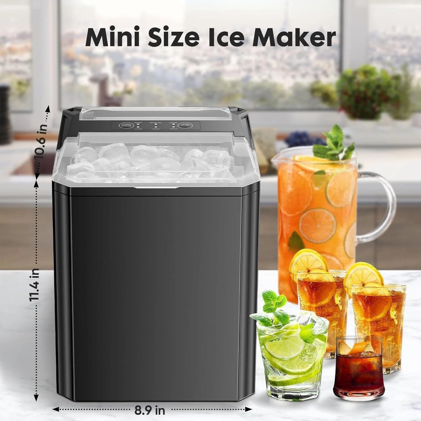 Sweet crispy Countertop Ice Maker – Portable, Fast & Self-Cleaning