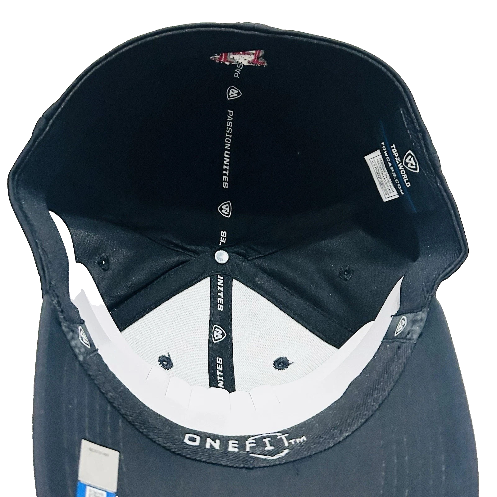 Top of the World Louisiana Lafayette Ragin' Cajuns One Fit Stretch Hat Black