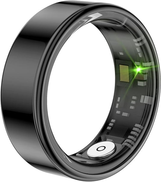 Smart Ring – Black Size 10 – Compatible with SmartHealth App