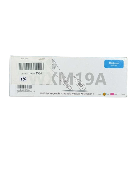 Bietrun UHF Rechargeable Handheld Wireless Microphone WXM19A Blue