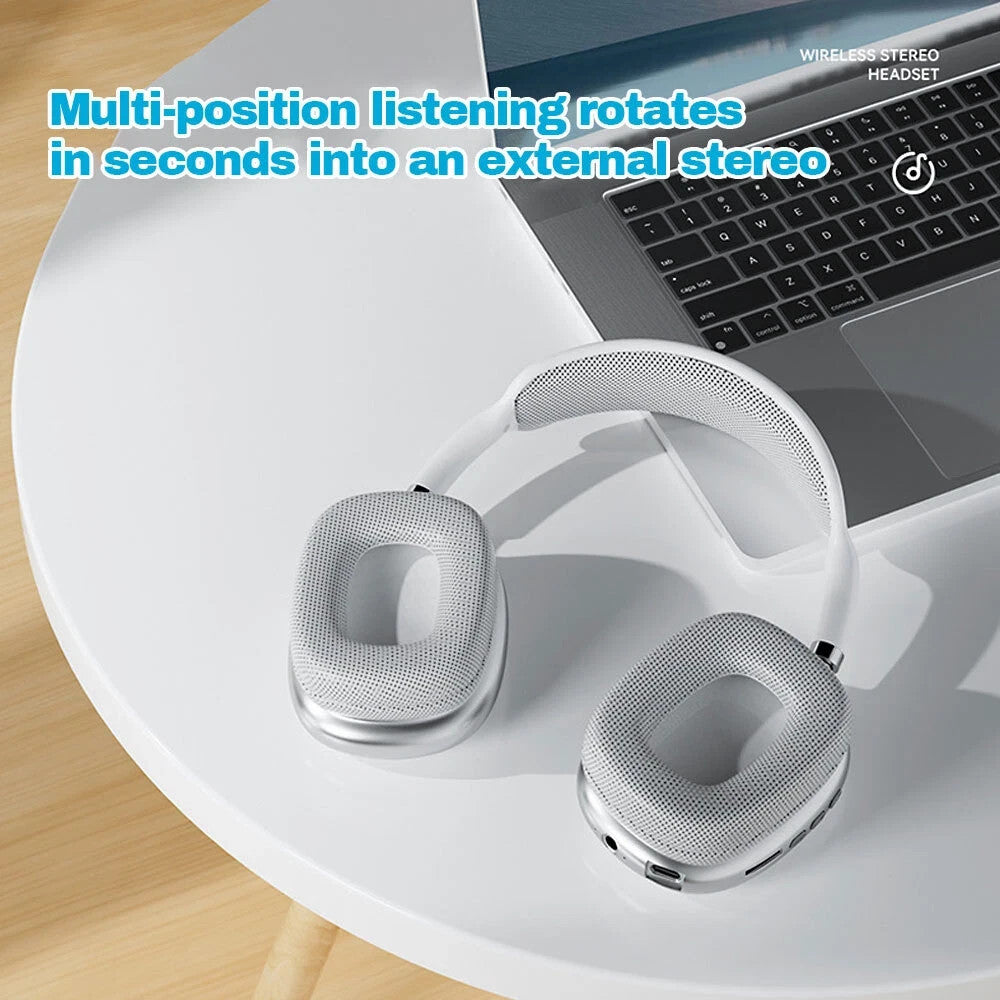 Wireless Bluetooth Headphones Headset Stereo Over-Ear Earphones Noise Cancelling