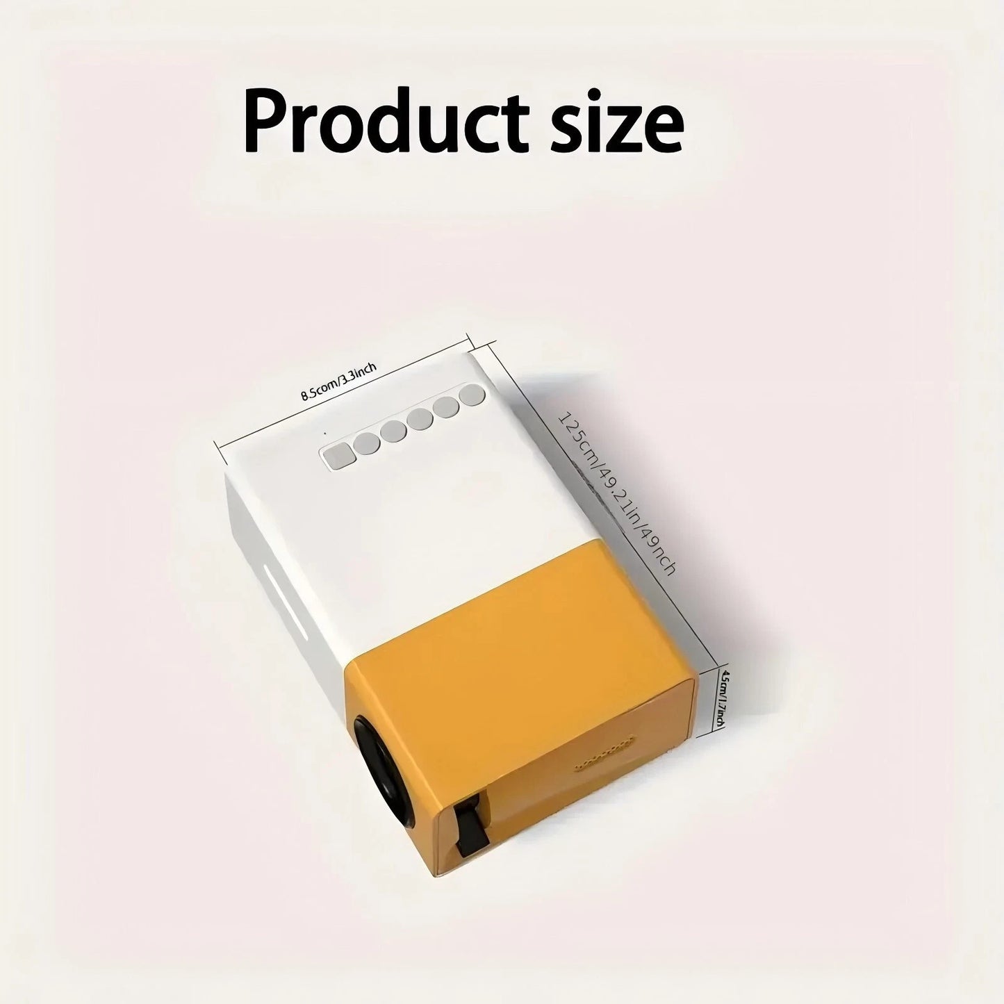 Mini Portable Projector – Compact LED Home Theater Projector