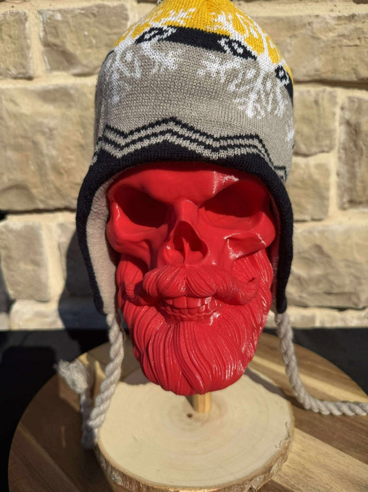 Captivating Headwear West Virginia Mountaineers Beanie Cap W/Ear Flaps NWT