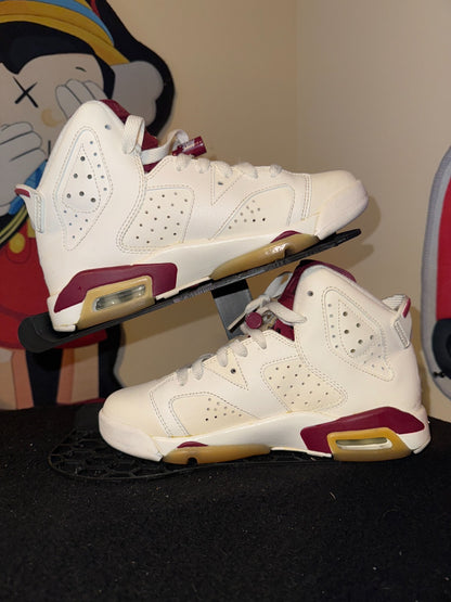 Preowned Nike Jordan 6 Retro Maroon 4Y Unisex