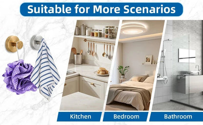 2PC Universal Suction Cup Hooks for hanging items