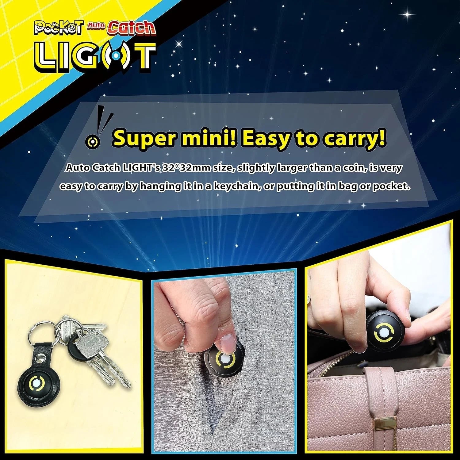 Brook Portable Auto Catch Light - Dual Accounts, Smallest Pocket Monster Pendant