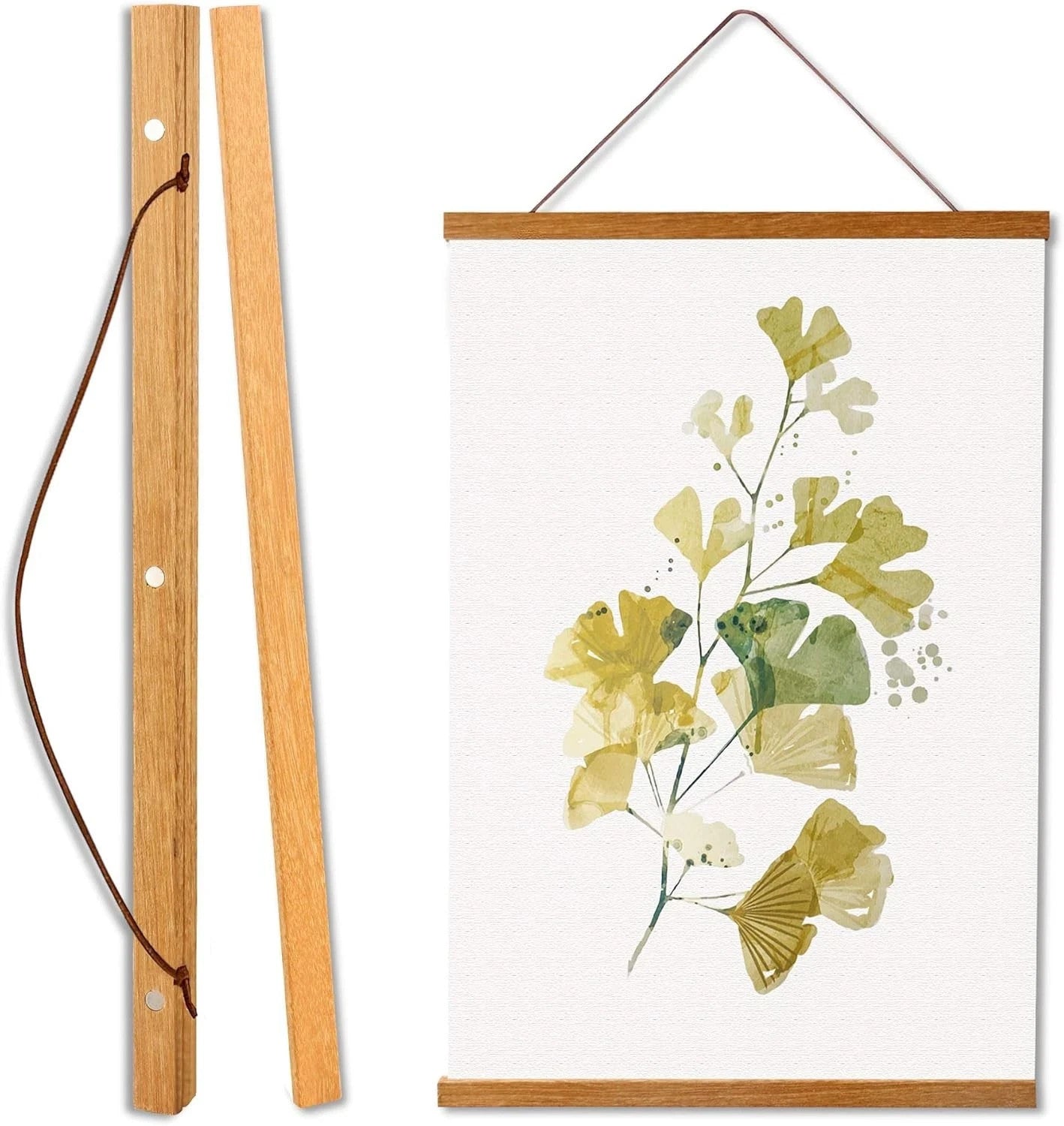 20inch Teak Magnetic Wooden Poster Hanger