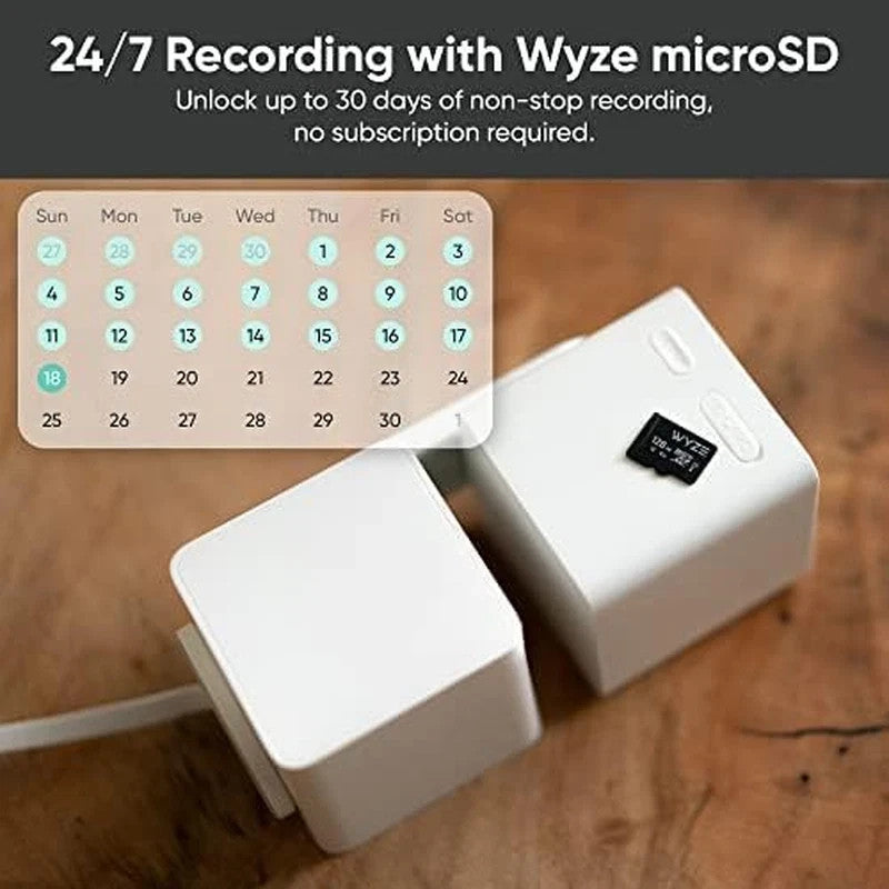 (2) Wyze Cam Pan V3 Indoor/Outdoor 1080P 360 Pan/Tilt/Zoom Wi-Fi - Black