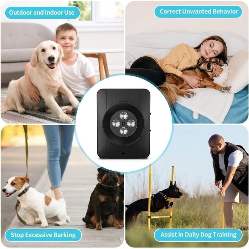 ANTI BARKING DEVICE Deter Nuisance Barking 4 Ultrasonic Transmitters ENHANCE