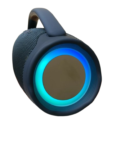 Booms Box Portable Bluetooth Speaker with Side LED Light Effects