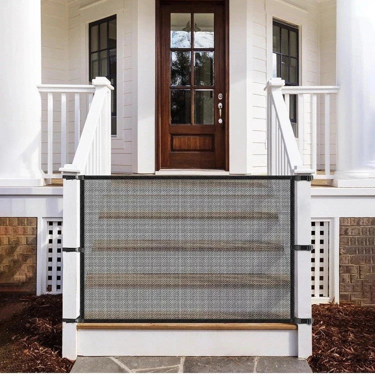 Dog Gate for Stairs Pet Gates for The House: Dogs Screen Mesh Gate for Doorways