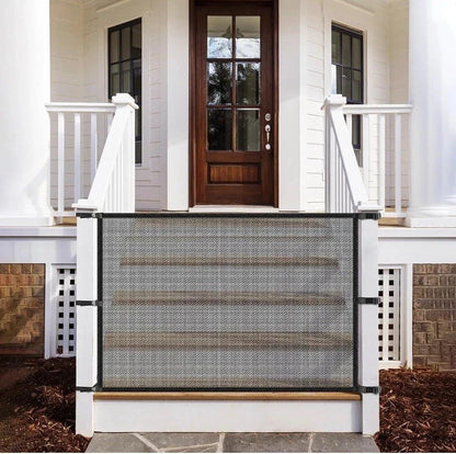 Dog Gate for Stairs Pet Gates for The House: Dogs Screen Mesh Gate for Doorways