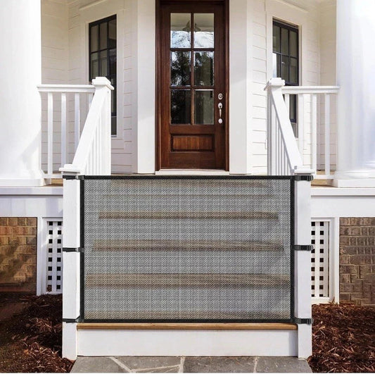 Dog Gate for Stairs Pet Gates for The House: Dogs Screen Mesh Gate for Doorways