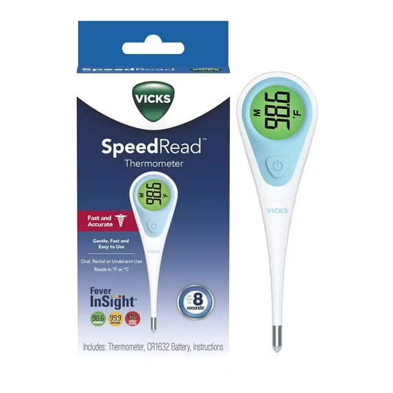 Vicks Speed-Read Digital Oral Thermometer, for Adults and Kids, V912USV5