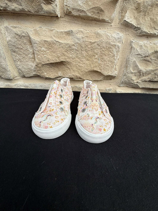 Girl's Blowfish Malibu, Play Sneaker - Toddler & Little Kid Pink Unicorns Size 8