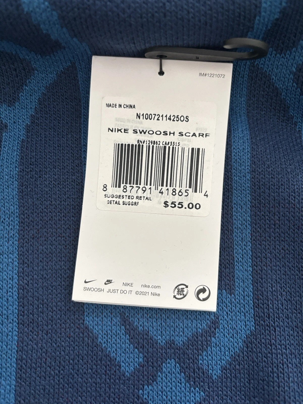 NWT Nike USA Soccer Scarf Red Blue Stars Official Licensed Fan Gear Unisex