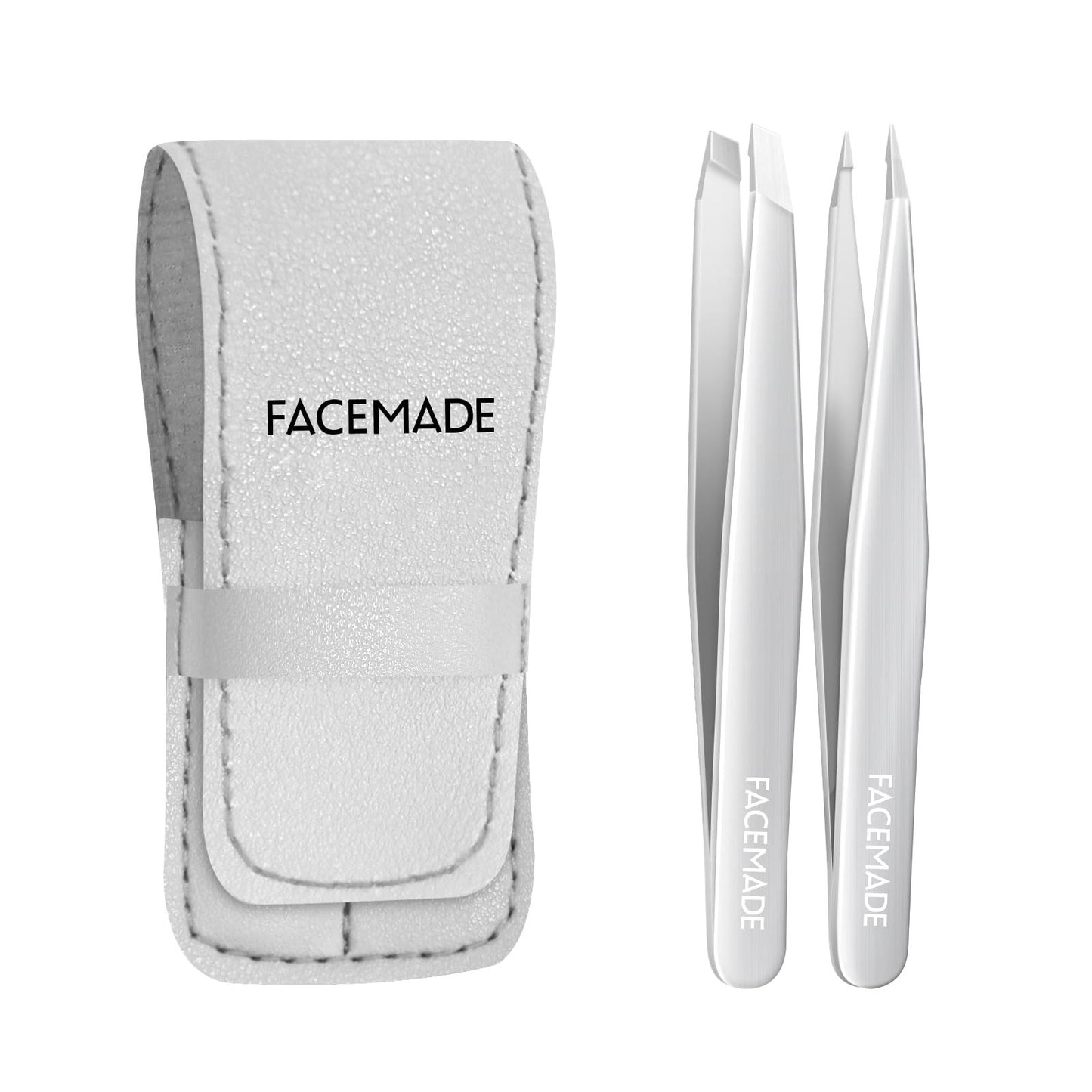 Tweezers Set, Professional Stainless Steel Tweezers & Precision Eyebrow Tweezers