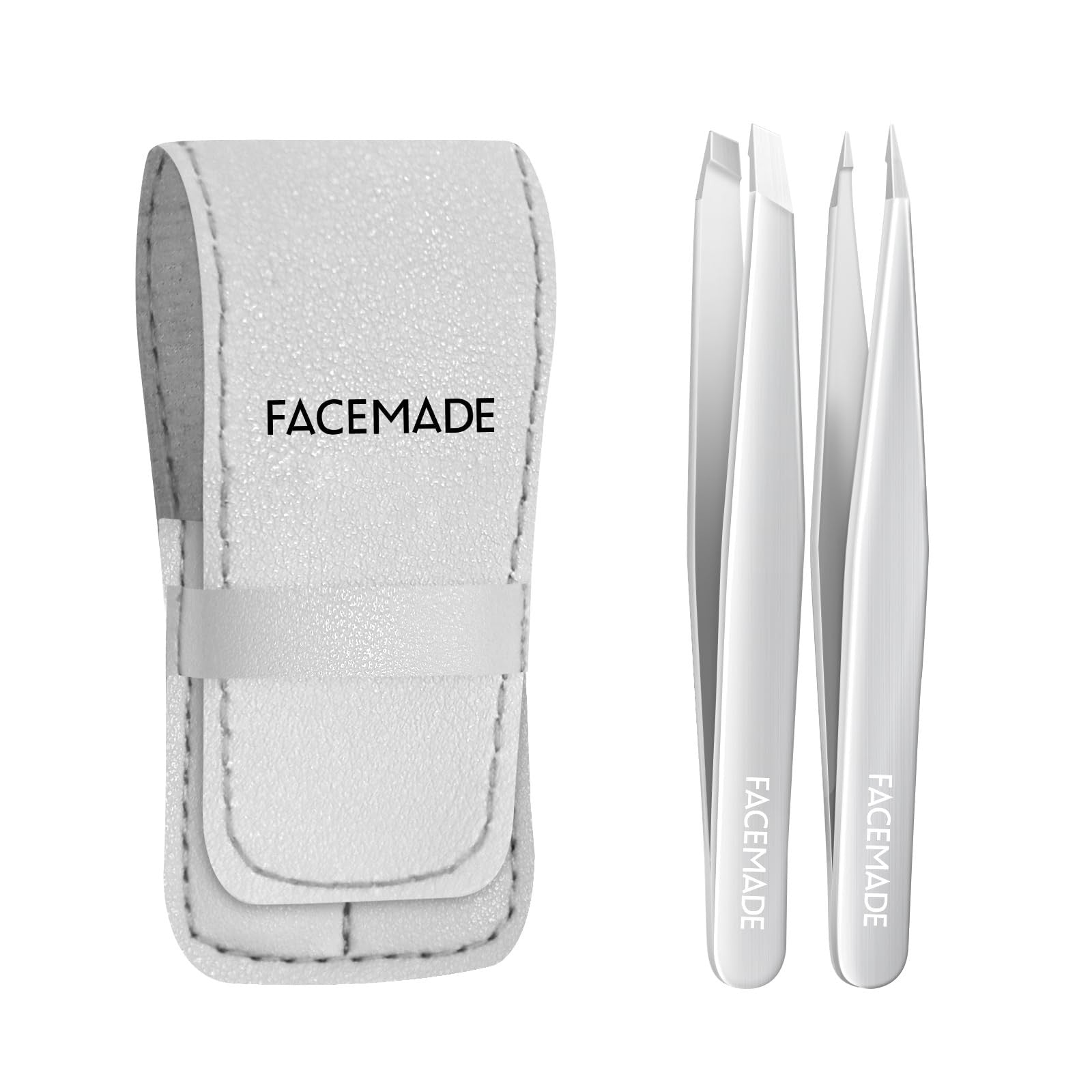 Tweezers Set, Professional Stainless Steel Tweezers & Precision Eyebrow Tweezers
