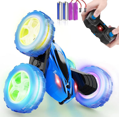 ORRENTE Remote Control Car, RC 2.4GHz Stunts, 4WD 360° Headlight, Rotating truck