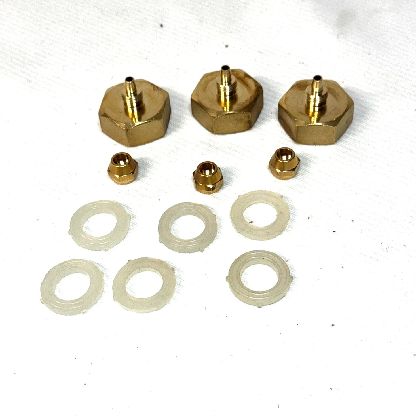3 Pack Garden Hose Adapter Solid Brass Standard 3/4" Female Thread To 1/4" Tube