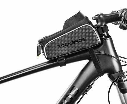 RockBros Bike Front Frame Bag Cycling Waterproof Fits Phones Below 6.0 Inches