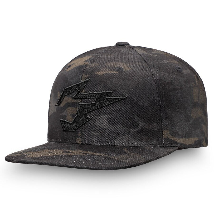 New Hangzhou Spark Fanatics Overwatch League Camo Flat Brim Snapback Hat - Black