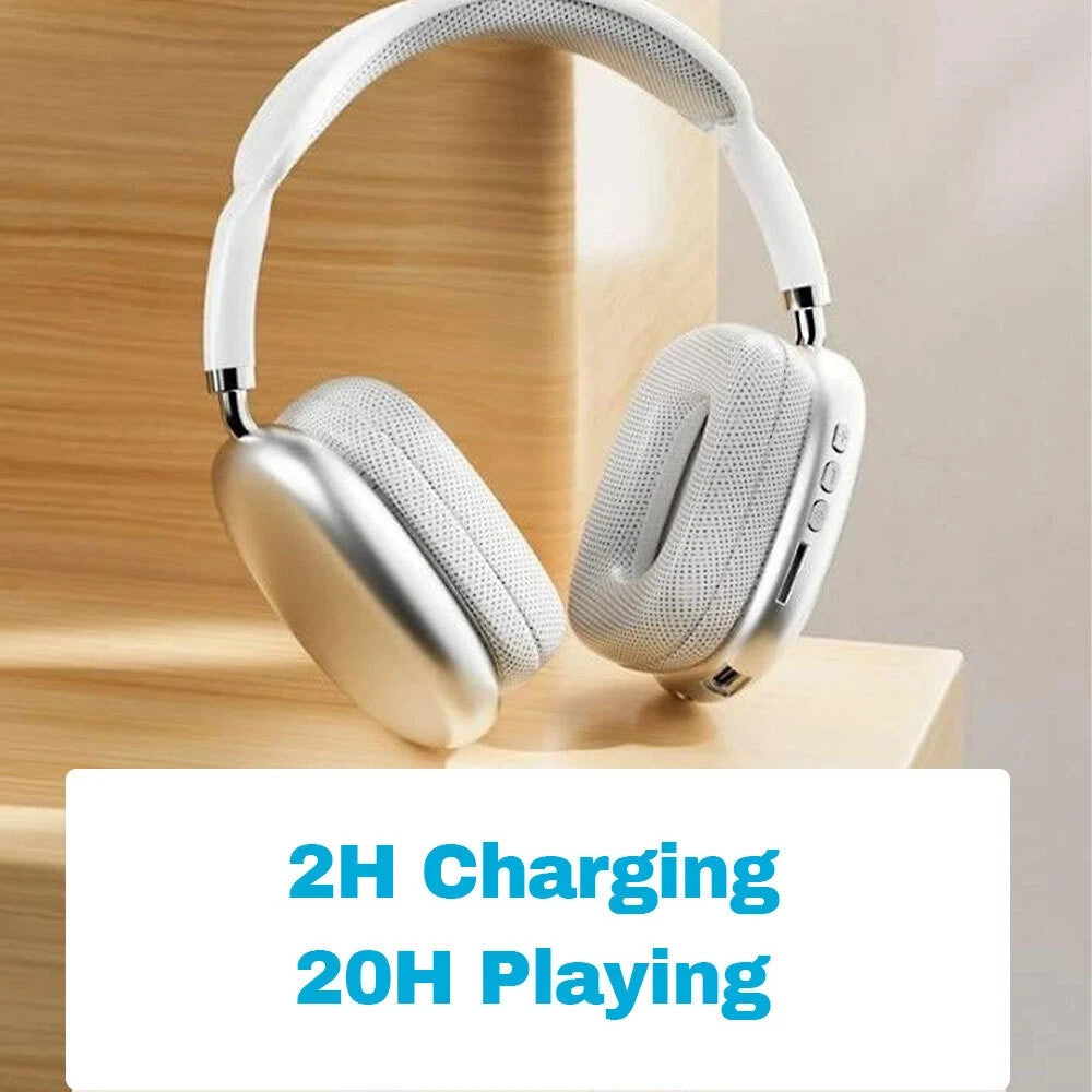 Wireless Bluetooth Headphones Headset Stereo Over-Ear Earphones Noise Cancelling