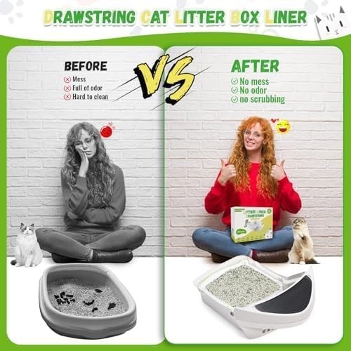 2 - 30 Pack Cat Litter Liners /Refills - Bags Compatible with Litter Boxes