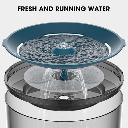 DEEIPET 8 Packs Cat Water Fountain Food Grade Replacement Filters & Sponges