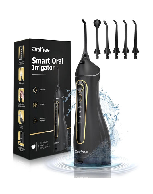 Oralfree Smart Oral Irrigator, Braces, Cordless, Portable, Floss, Water Flosser