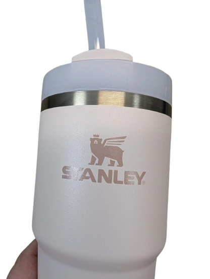 Stanley 20 oz Stainless Steel H2.0 Flowstate Quencher Tumbler Rose Quartz