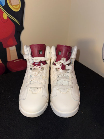 Preowned Nike Jordan 6 Retro Maroon 4Y Unisex
