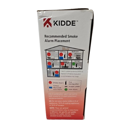 Kidde Ten Year Smoke Alarm P3010L Sealed-In Lithium Battery Photoelectric Sensor