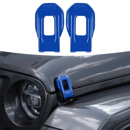 Hood Latch Lock Catch Brackets Cover for 2018+Jeep Wrangler JL JLU Gladiator JT