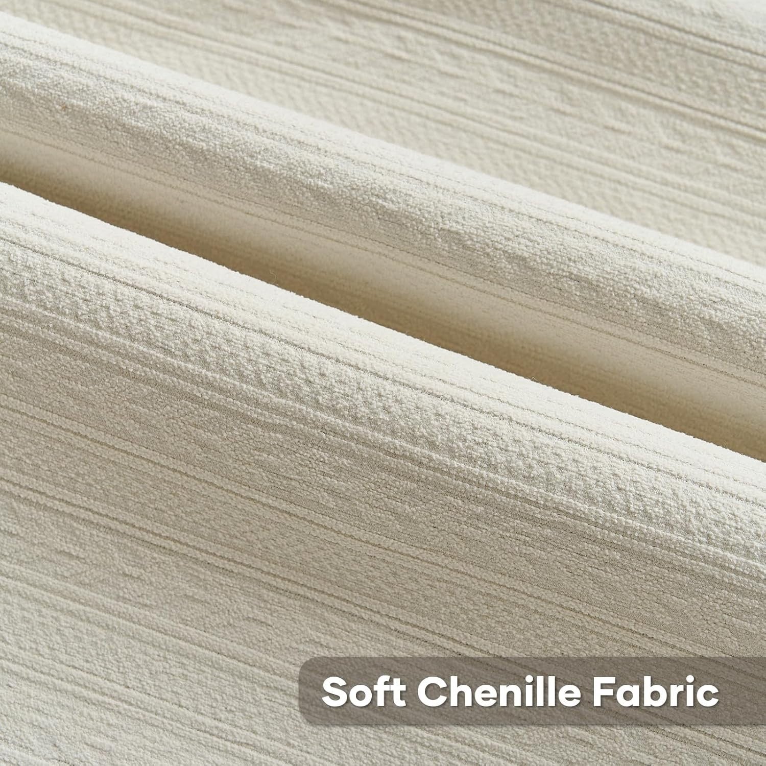 FUTEI Cream White Decorative Throw Pillow Covers 24x24 Inch Set of 2,Soft Cozy