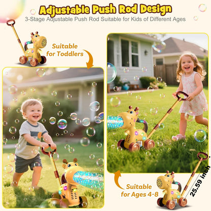 Automatic Bubble Machine Toddler Toy: Giraffe Bubble Toy Rechargeable
