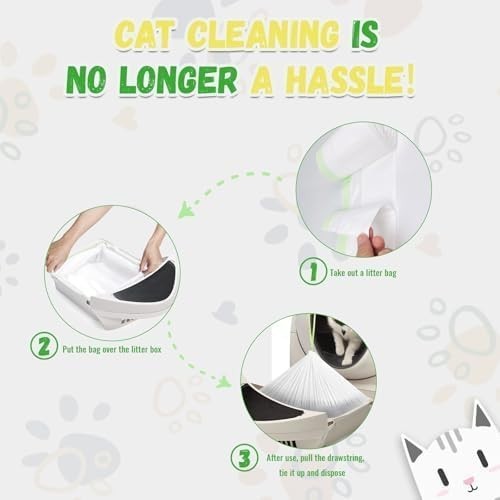 2 - 30 Pack Cat Litter Liners /Refills - Bags Compatible with Litter Boxes