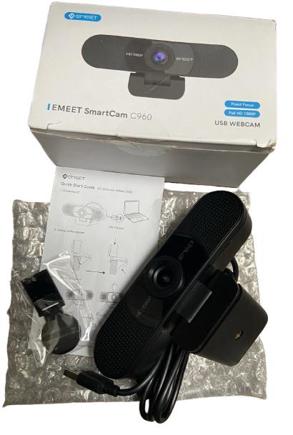 EMEET SmartCam C960 FHD 1080P Webcam w/Dual Mic., High Quality,  Work from Home